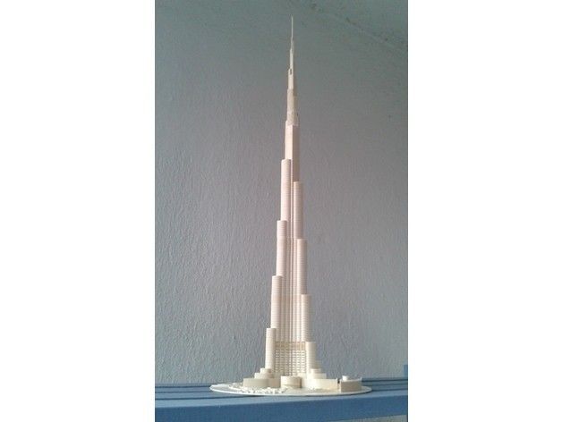 b595eac10adcc78b9b2a6d7fb0112955_preview_featured.jpg Archivo STL gratis Burj Khalifa・Plan para descargar y imprimir en 3D, Burki2512