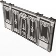 Wireframe-5.jpg Boiserie Classic Wall with Mouldings 09 White