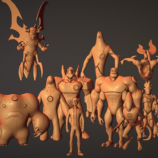 Ben 10 Classic Aliens Collection 👽・ STL File for 3D printing・Cults