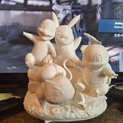 Pikachu, Charmander, Bulbasaur, Squirtle - Pokemon