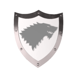 Stark_Shield.png 3MF file Game of Thrones Shield - House of Stark・Template to download and 3D print, GeorgNaw