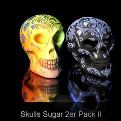 STL file NFL New England Patriots Sugar Skull Statue - 3D print・3D printing  idea to download・Cults