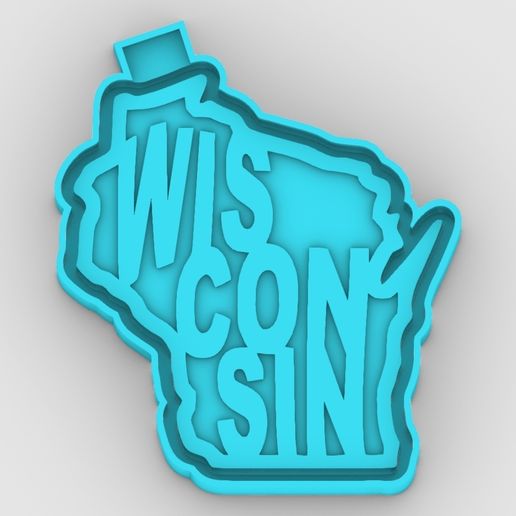 🪔 Wisconsin - American - freshie mold - STL for silicone mold・ STL File ...