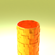 Vase6.0046.png Unique Minecraft-Style Textured Vase