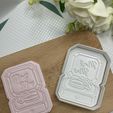 IMG_5567.jpg STL Ring Box, Sugar Cookies stamp,  Cookie Cutter Mr&Mrs