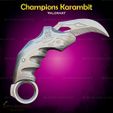 1.jpg Champions Karambit Cosplay Valorant - STL File 3D print model