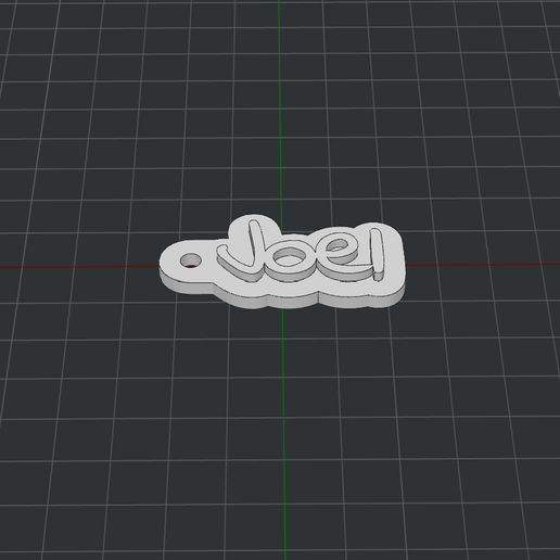 Keychain Joel 3D model