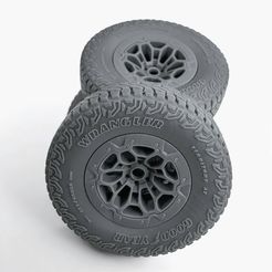 Dodge Ram Offroad rims with Goodyear Wrangler AT tires