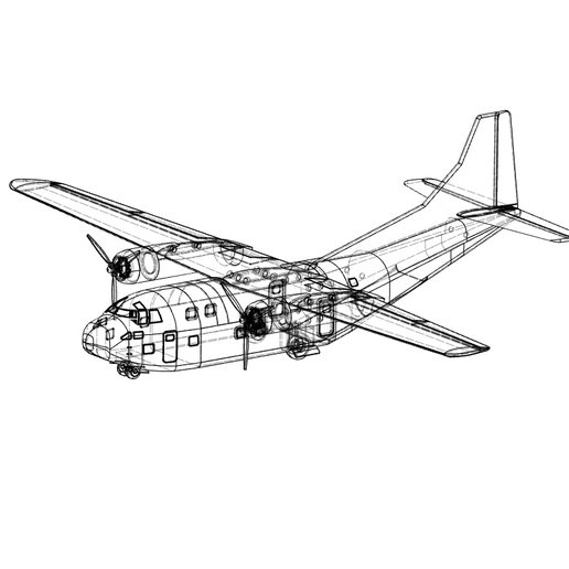 wired1.png Avião de carga C-123 PROVIDER