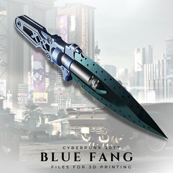 Cults-53.png Fichier STL Blue Fang (Cyberpunk 2077)・Objet pour impression 3D à télécharger
