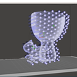 Rober mesh.PNG Free STL file Robert Planter Vase with Cat Pet N ° 111・3D printable design to download