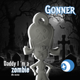 Frame-12.png 🏴‍☠️Gonner By Daddy, I'm a Zombie - CHARACTER SCULPTURE 3D STL (KEYCHAIN) 🧟‍♂️
