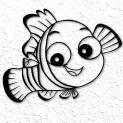 project_20230210_1455510-01.png Disney Pixar Finding nemo wall art finding Dory wall décor clownfish