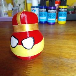 78cdc3fb-5832-45fd-8a00-851e4af0886a.jpg STL file countryballs Russia and Spain・Model to download and 3D print
