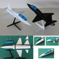 Talon_00.jpg Static aircraft model kit of a military jet trainer