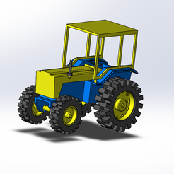 1.png Télécharger fichier STL gratuit Tractor for toy • Modèle à imprimer en 3D, sahliwalid