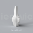 D_10_Renders_1.png Niedwica Vase Set D_1_10 | 3D printing vase | 3D model | STL files | Home decor | 3D vases | Modern vases | Floor vase | 3D printing | vase mode | STL  Vase Collection