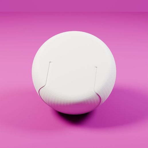 Rounded Egg Shell Enclosure With Hatch Panel — STL File | Display | Gift