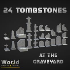 C106066C-CA5F-4571-9D92-EB24A9E57B57.jpeg Archivo 3D 24 Lápidas en el cementerio・Diseño para descargar y imprimir en 3D