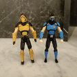 Scorpion & Sub Zero Mortal Kombat Action Figures