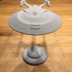 IMG_1440.JPG Download free STL file Star Trek Enterprise E - No Support Cut • 3D printable template, Bengineer3D