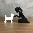 WhatsApp-Image-2023-01-20-at-17.08.52.jpeg Girl and her Chihuahua(tied hair) for 3D printer or laser cut