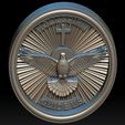 A12.jpg Holy Spirit Pendant - Coin - Espirito Santo 3D print model