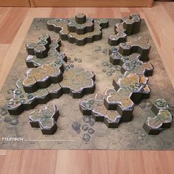 Make-1.jpg BATTLETECH TERRAIN MAP GRASSLAND #3 (A GAME OF ARMORED COMBAT)