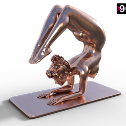 Sporty Woman Doing Yoga Routine 294 - 3D Model by deep3dstudio