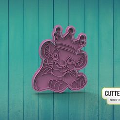 simba-m4.jpg Fichier STL Simba Rey Leon Le Roi Lion Découpeur de biscuits M3・Plan pour imprimante 3D à télécharger