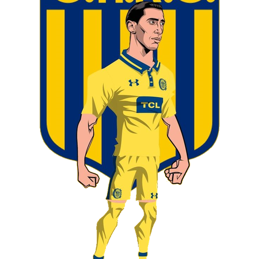 di maria with carc shield " rosario central ". 3D model