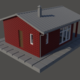 vivienda-ladrillo-04.png Basic one-story house in N scale
