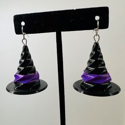 Hat-Pic.jpg Spiral Witch Hat Earrings