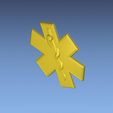 4.jpg AMBULANCE SYMBOL 3D STL FILE