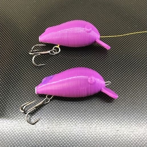 Fishing Lure line thru (one piece!) 3D model