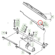 2.png Plug for the wiper arm nissan teana j31
