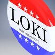 lokiforpresident5.jpg Loki for president - Loki tv series button