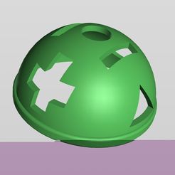 1.jpg Archivo STL gratuito Marcador de pelota de golf・Design para impresora 3D para descargar