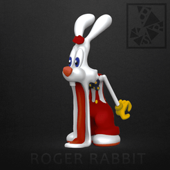1.png OBJ-Datei Roger Rabbit・Design für den 3D-Druck zum Herunterladen, Barashy