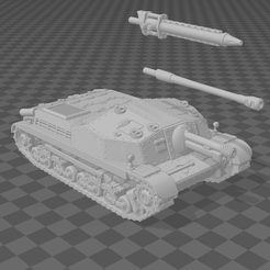1.png Free STL file Zrinyi Tank Destroyer for Dust Warfare 1947・3D printing template to download