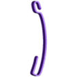 VP_EXTRA_UP_BAND_back_part.stl Vision Pro Extra Sagittal Upper Band