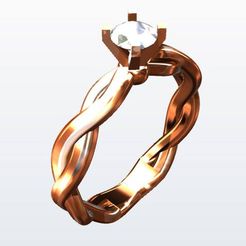 67448634_381111166153797_2083802910931550208_n.jpg Файл STL Engagement Ring・Модель 3D-принтера для скачивания