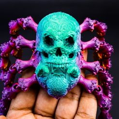 Spider-King-Halloween-4.jpg STL file Articulated Spider King Halloween・3D printing idea to download