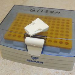 IMG_2019-05-25_010754.jpg Free STL file Eppendorf tip box latch・3D printing model to download