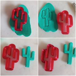 20220504_135637-1.jpg STL file Cactus polymer clay earring cutter・3D print object to download