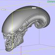 36.jpg Xenomorph Alien biomechanical head