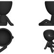 Vaso_1_negro_2.jpg Free STL file JARRÓN MACETA ROBERT 01 - VASE FLOWERPOT ROBERT 01・3D printing design to download