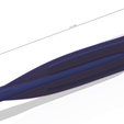 paddle-12 v4-d21.png A real paddle blade for a rowing boat for 3d print cnc
