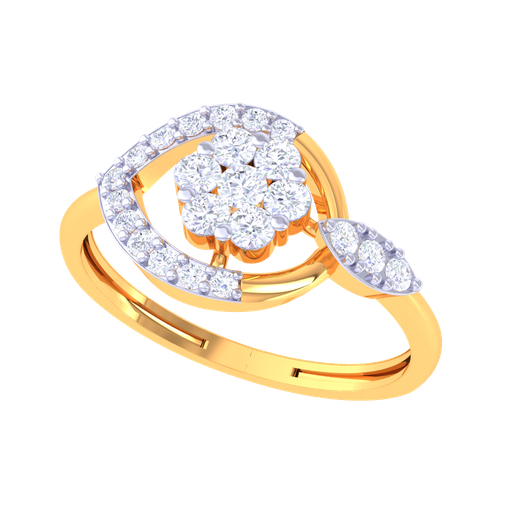 Printable 3D jewelry model of Lady diamond ring 3D model