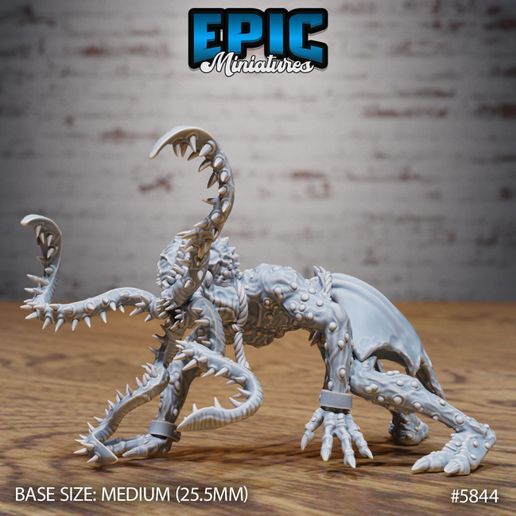 Vampiric Mind Crawling ‧ DnD Miniature ‧ Tabletop Miniatures ‧ Gaming Monster ‧ 3D Model ‧ RPG ‧ DnDminis ‧ STL FILE